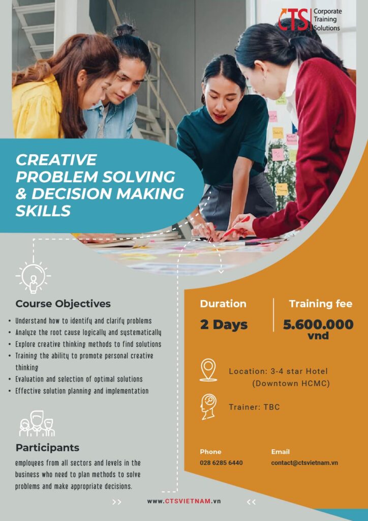 CREATIVE PROBLEM SOLVING & DECISION MAKING (PC) - Giải Pháp Đào Tạo ...